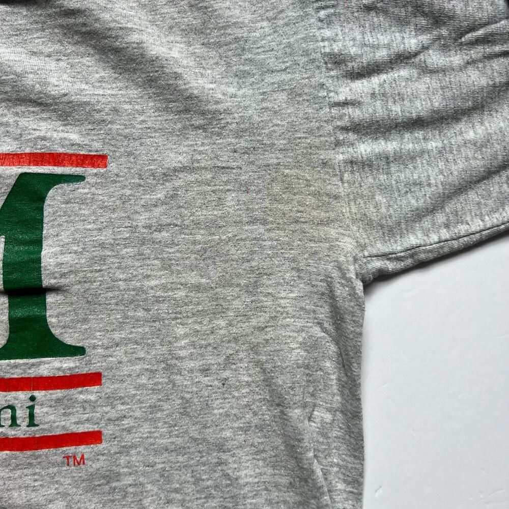 Vintage University of Miami The Game XL T Shirt College School Single Stitch 90 - Picture 14 of 16
